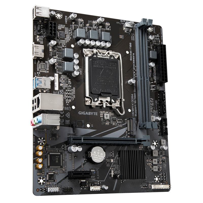 MB GIGABYTE H610M K INTEL S-1700 14VA GEN/2XDDR4 3200MHZ/PCIE 4.0 X 16/HDMI/2XUSB 3.2/M.2/MICRO ATX/GAMA BASICA image 4